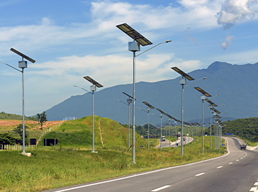 Canadian highway split-type solar street lighting project